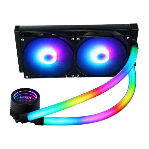 Sama Am4 Am5 Cooler Gaming Computer Liquid Cooler Cpu Cooler Argb Pompa powietrza z niższym poziomem hałasu