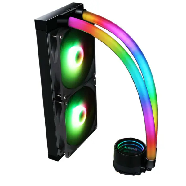 Sama Am4 Am5 Cooler Gaming Computer Liquid Cooler Cpu Cooler Argb Pompa powietrza z niższym poziomem hałasu