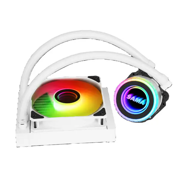 Sama Argb Coloful 120mm Radiator Biały Pc Cpu Water Cooler