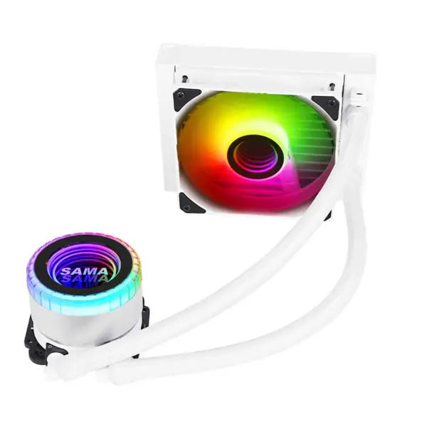 Sama Argb Coloful 120mm Radiator Biały Pc Cpu Water Cooler