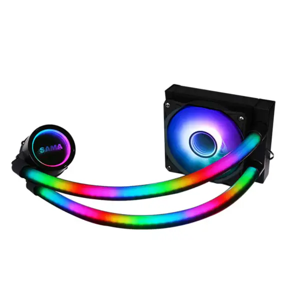 Sama Argb Controling Single 12cm RGB Fan Cpu Cpu Water Cooling Radiator