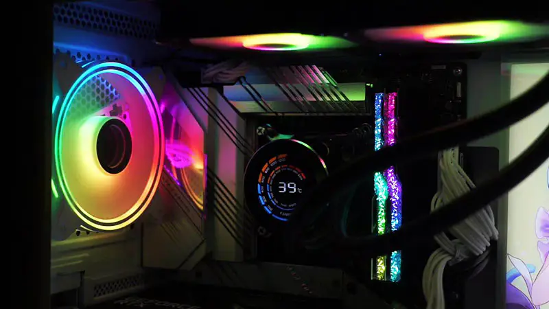 Sama Custom Temperature Display 240 Rainbow Addressable RGB AIO Cpu Water Liquid Cooling Fan Radiator Block Kit System
