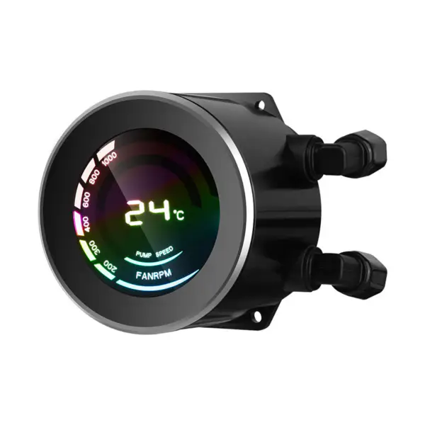 Sama Custom Temperature Display 240 Rainbow Addressable RGB AIO Cpu Water Liquid Cooling Fan Radiator Block Kit System