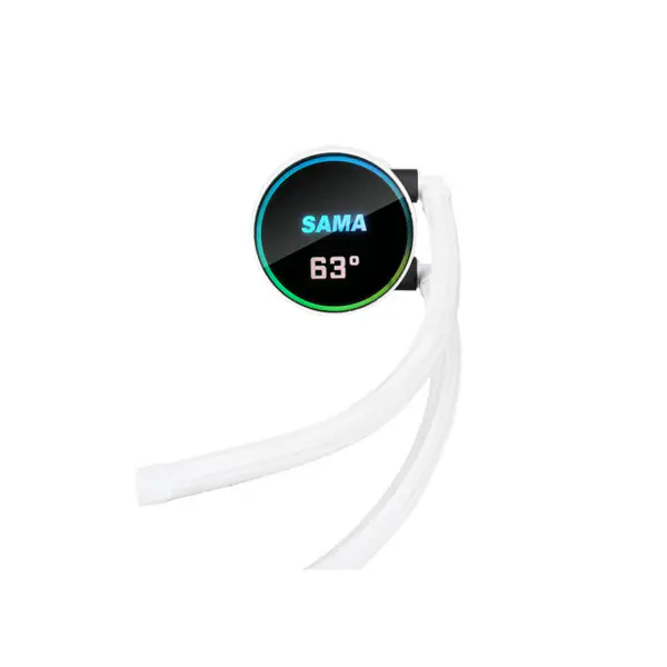 Sama Konfigurowalne logo Argb Wentylator chłodzący Cpu Cooler Wersja biała/czarna Wyświetlacz LCD Temperatura rdzenia Cpu Pc Liquid Cooler