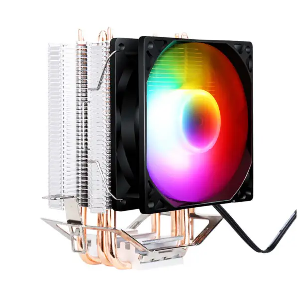 Sama Konfigurowalne Logo Komputerowy Wentylator Chłodzący 5v 3pin RGB Radiator Pc Intel Amd Cpu Air Cooler 3 Heatpipes 40000h Cpu Cooler