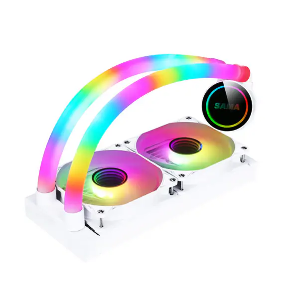 Sama Custom Cpu Cooler Heat Sinks 240 Rgb Cooling Fan For Intel Amd Cpu Lga775/115x Am4 Am5 Ryzen 12600k Cpu Liquid Cool
