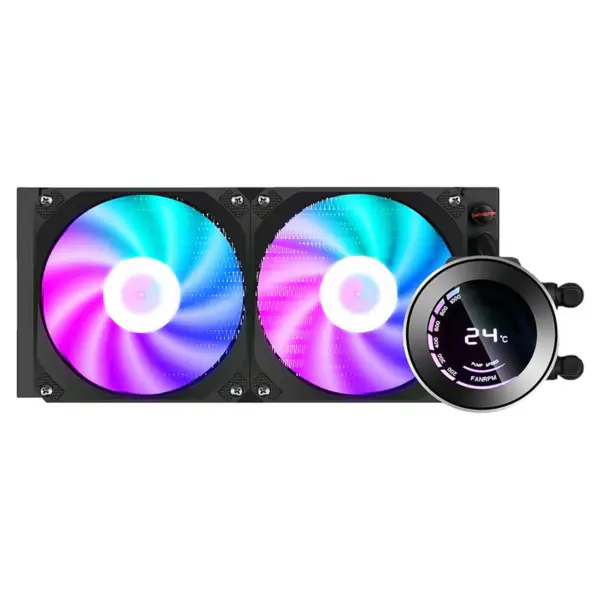 Sama Aio 240mm Ekran Lcd System chłodzenia wodą Chłodzenie komputera Chłodzenie wodą Heatdink Cpu