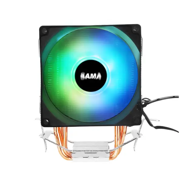 Sama 3 Black Heat Pipes Cpu Air Cooler Laptop Cpu Cooler 35.07cfm Argb Effect Cpu Cooler