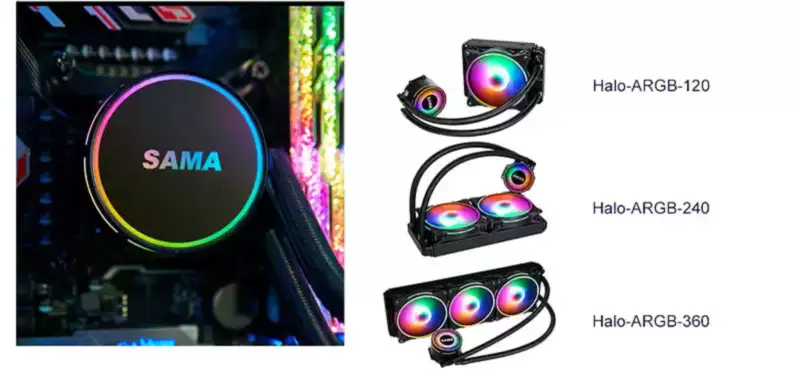Sama Pc 360mm Chłodnica Cieczy Aio Cpu Cooler Gpu System Chłodzenia Wodnego Dla Cpu