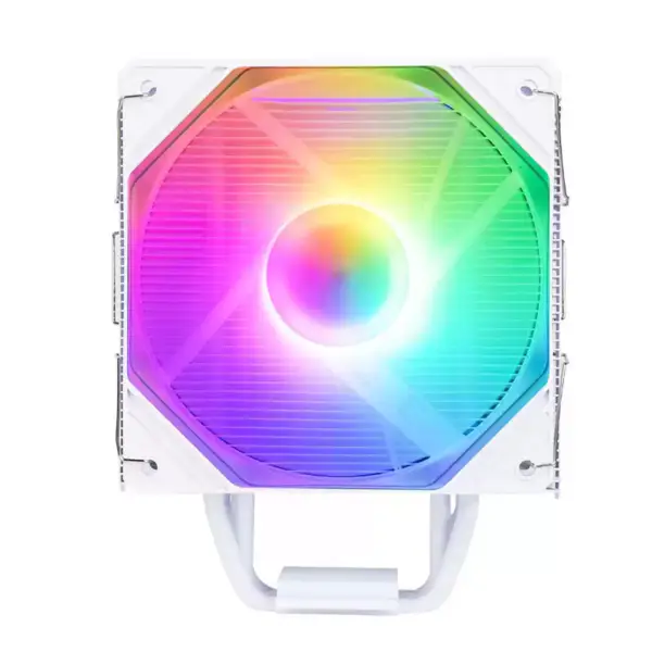 Sama White Rainbow Rgb Gaming Computer Cooling Radiator Rura cieplna Procesor Chłodzenie powietrzem Chłodnice powietrza Cpu z 4 miedzianymi rurami