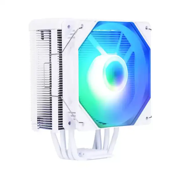 Sama White Rainbow Rgb Gaming Computer Cooling Radiator Rura cieplna Procesor Chłodzenie powietrzem Chłodnice powietrza Cpu z 4 miedzianymi rurami