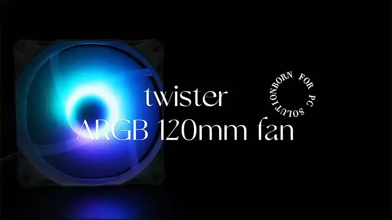 Sama Twister Argb Wentylator komputerowy 120 mm Wentylator chłodzący procesor do obudowy do gier PC