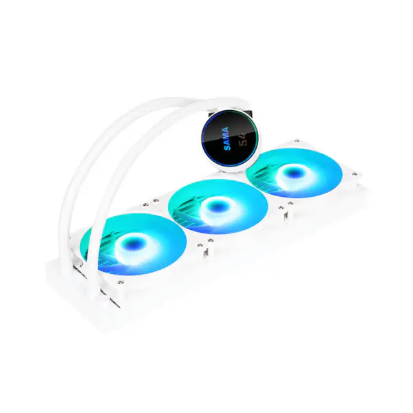 Sma Display Cpu Core Temperature Liquid Cooler 50000hrs Cpu Cooler Rgb Konfigurowalne logo Argb Cpu Cooler