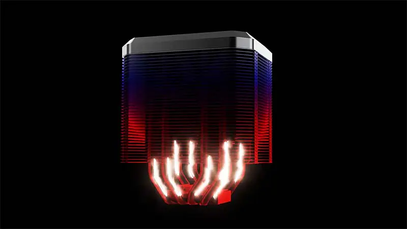 2021 Nowy projekt Alseye Air Cooler Twin-tower z chłodzeniem Argb 4 Heatpipes M90