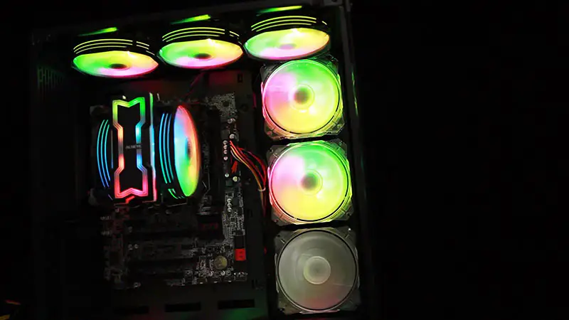 Alseye 120mm Dual Fan 4 Heat Pipes RGB Cpu Cooler Aura