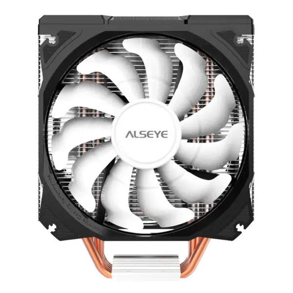 Alseye 120mm Dual Fan 4 Heat Pipes RGB Cpu Cooler Aura