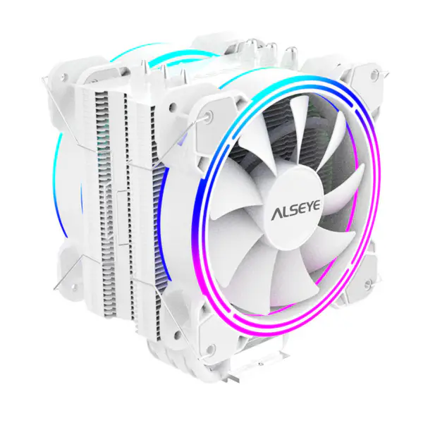 Alseye 6pipes 120mm Heatsink Dual Fan Argb Cpu Fan Cooler