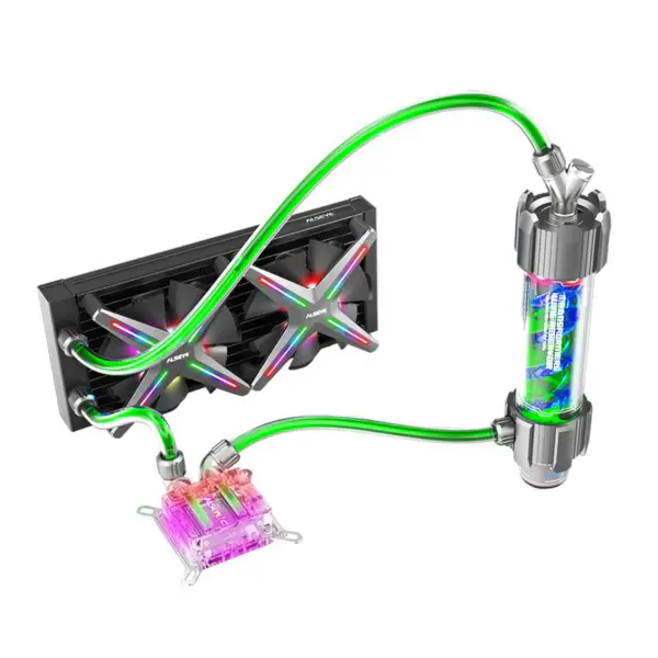 Wysokowydajny zestaw chłodzenia wodnego Diy 240 Xtreme Soft Tube z wentylatorem RGB 120 mm do komputera