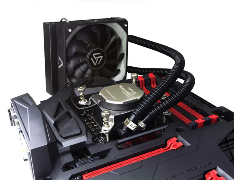 Chłodnica cieczy Watermax120 Cpu z wysokowydajnym chłodzeniem cieczą Komputerowy wentylator chłodzący wodą12cm Pwm 4pin Aluminiowy radiator