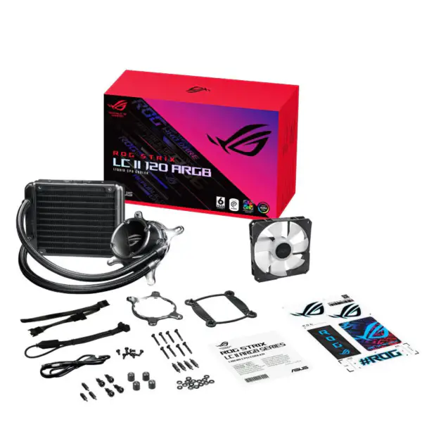 AsUs Rog Strix Lc Ii 120 Argb Zintegrowany Radiator Chłodzenia Wodnego Procesora Asetek