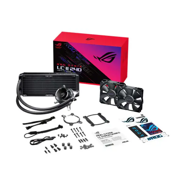 AsUs Rog Strix Lc Ii 240 2fans Zintegrowany wentylator chłodzony wodą Asetek 7th Pwm Dc Cpu Cooling Fan