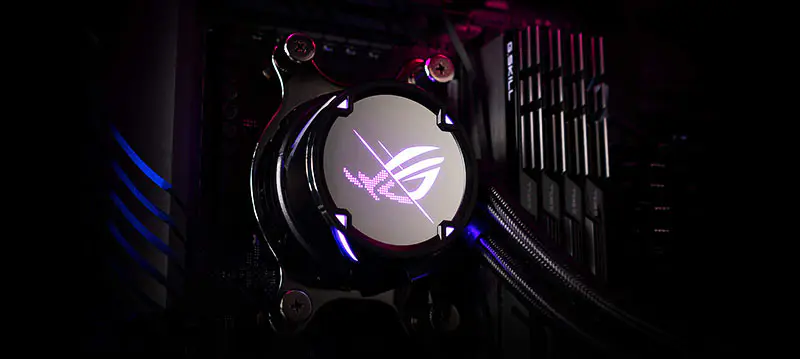 AsUs Rog Strix Lc Ii 240 2fans Zintegrowany wentylator chłodzony wodą Asetek 7th Pwm Dc Cpu Cooling Fan