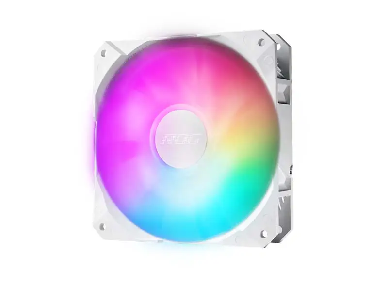 AsUs Rog Strix Lc Ii 240 Argb White Edition 2fans Zintegrowany wentylator chłodzenia procesora chłodzony wodą