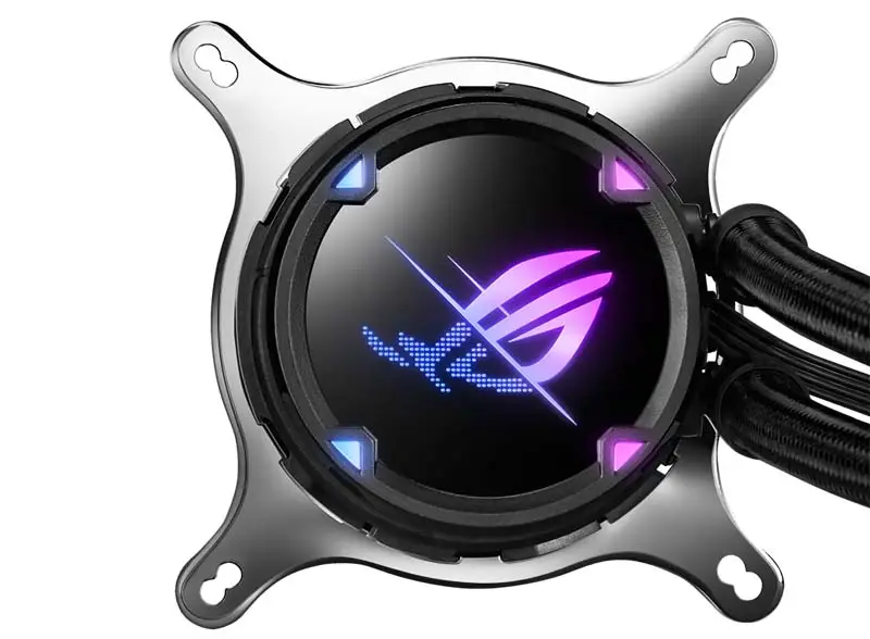 AsUs Rog Strix Lc Ii 240 Argb 2fans Zintegrowany Chłodzony Wodą Radiator Cpu Asetek 7th Pwm Dc Chłodzenie Cpu Wentylator Argb