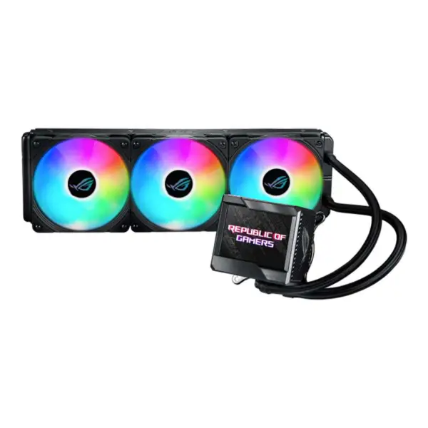 AsUs Rog Ryujin Ii 360 Argb 3fans Zintegrowany Chłodzony Wodą Radiator 12 Gen Cpu Asetek 7 Gen 3.5in Lcd Pwm Dc Argb Cool Fan