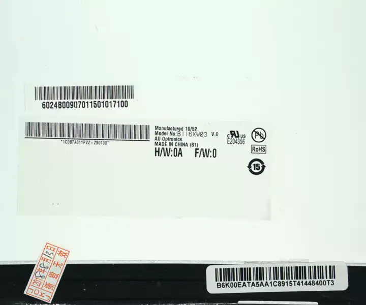 11,6-calowy ekran LCD do wyświetlacza Asus 1225b N116BGE-L41 B116XW03 V.0 LCD